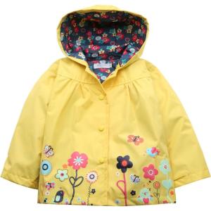 Arshiner Girl Baby Kid Waterproof Hooded Coat Jacket Outwear Raincoat Hoodies(Yellow)