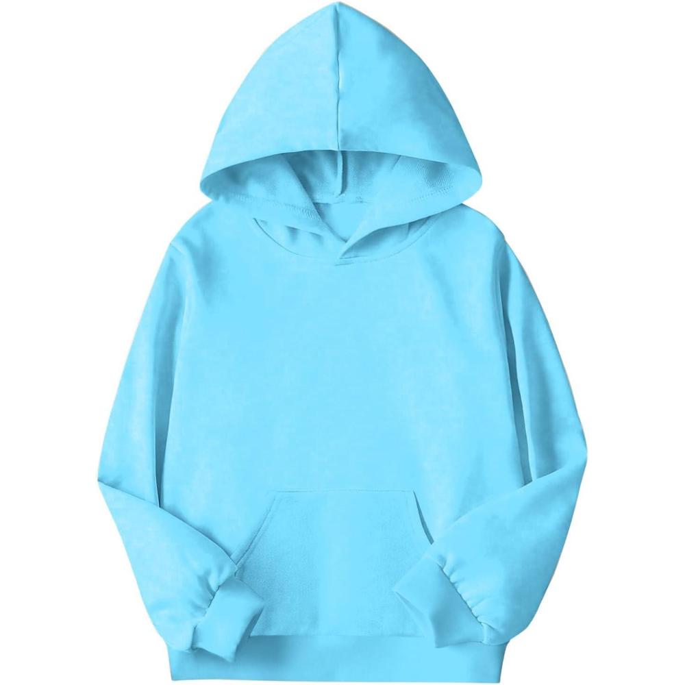 imageArshiner Girls Tie Dye Sweatshirts Loose Casual Hoodies Long Sleeve Pullover Hooded Tops With PocketsBlue