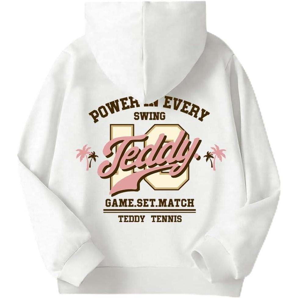 imageArshiner Girls Tie Dye Sweatshirts Loose Casual Hoodies Long Sleeve Pullover Hooded Tops With PocketsWhite Teddy