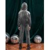 Arshiner 2 Piece Outfits for Girls Velour Tracksuit Hoodie and Jogger Set Sweatsuit Athletic Clothes Sets(Grey)