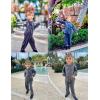 Arshiner 2 Piece Outfits for Girls Velour Tracksuit Hoodie and Jogger Set Sweatsuit Athletic Clothes Sets(Grey)