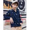 Arshiner Boys Long Sleeve Polo Shirt Performance School Uniform Pique Button Closure Shirt Size 5-12 Years(Teddy Bear – Navy Blue With Green Khaki)
