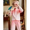 Arshiner Girls 2 Piece Outfits Fashion Twist Front Tracksuit Long Sleeve Pullover Sweatshirt Sweatpants Jogger set Sweatsuit(Coral White)