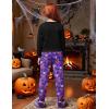 Arshiner Girls 2 Piece Outfits Fashion Twist Front Tracksuit Long Sleeve Pullover Sweatshirt Sweatpants Jogger set Sweatsuit(Purple Halloween)
