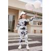 Arshiner Girls 2 Piece Outfits Fashion Twist Front Tracksuit Long Sleeve Pullover Sweatshirt Sweatpants Jogger set Sweatsuit(Tie Dye_black White)