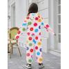 Arshiner Girls 2 Piece Outfits Sweatsuit Fuzzy Long Sleeve Bear Ear Hoodie Sweatshirt and Sweatpant Kids Clothing Sets(Flower Print)