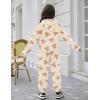 Arshiner Girls 2 Piece Outfits Sweatsuit Fuzzy Long Sleeve Bear Ear Hoodie Sweatshirt and Sweatpant Kids Clothing Sets(Teddy Print)
