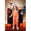 Arshiner Girls 2 Piece Outfits Velour Tracksuit Cute Clothes Sweatsuit Ruffle Pullover Sweatshirt Sweatpants Clothing Sets(Orange)