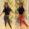 Arshiner Girl’s Ankle Length Leggings 3-Pack Printing Flower Kids Classic Stretch Pants 4-14Y(Christmas Tree Bulb Snowman)