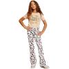 Arshiner Girl’s Ankle Length Leggings 3-Pack Printing Flower Kids Classic Stretch Pants 4-14Y(Heart + Butterfly + Gradient)