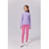 Arshiner Girl’s Ankle Length Leggings 3-Pack Printing Flower Kids Classic Stretch Pants 4-14Y(Pink + Rose Red + Purple)