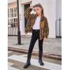 Arshiner Girls Fleece Jacket Sherpa Fall Winter Full Zip Fuzzy Coat Outwear with Pockets(Leopard)