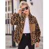 Arshiner Girls Fleece Jacket Sherpa Fall Winter Full Zip Fuzzy Coat Outwear with Pockets(Leopard)