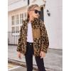 Arshiner Girls Fleece Jacket Sherpa Fall Winter Full Zip Fuzzy Coat Outwear with Pockets(Leopard)