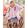 Arshiner Girls Fleece Jacket Sherpa Fall Winter Full Zip Fuzzy Coat Outwear with Pockets(Tie Dye)