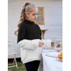Arshiner Girls Fuzzy Fleece Hoodies Casual Sweatshirt Sherpa Pullover with Kangaroo Pockets(A-black)