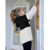 Arshiner Girls Fuzzy Fleece Hoodies Casual Sweatshirt Sherpa Pullover with Kangaroo Pockets(A-black)