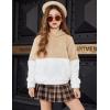 Arshiner Girls Fuzzy Fleece Hoodies Casual Sweatshirt Sherpa Pullover with Kangaroo Pockets(A-khaki)