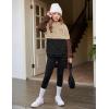 Arshiner Girls Fuzzy Fleece Hoodies Casual Sweatshirt Sherpa Pullover with Kangaroo Pockets(B-brown)