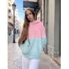 Arshiner Girls Fuzzy Fleece Hoodies Casual Sweatshirt Sherpa Pullover with Kangaroo Pockets(C-green)