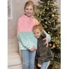 Arshiner Girls Fuzzy Fleece Hoodies Casual Sweatshirt Sherpa Pullover with Kangaroo Pockets(C-green)