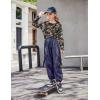 Arshiner Girls Long Sleeve Shirts Drop Shoulder Casual Loose Fit Crewneck Blouse Tee Tops(Camo-teddy)