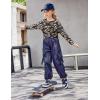 Arshiner Girls Long Sleeve Shirts Drop Shoulder Casual Loose Fit Crewneck Blouse Tee Tops(Camo-teddy)