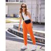 Arshiner Girls Velour 2 Pieces Tracksuits Outfits Athletic Hoodies Sweatshirts and Sweatpants Athletic Clothing Sets(Orange)