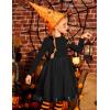 Arshiner Toddler Tutu Dress Little Girls Fall Winter Long Sleeve Holiday Party Tulle Dresses 3-8Y(Black)