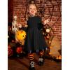 Arshiner Toddler Tutu Dress Little Girls Fall Winter Long Sleeve Holiday Party Tulle Dresses 3-8Y(Black)
