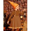 Arshiner Toddler Tutu Dress Little Girls Fall Winter Long Sleeve Holiday Party Tulle Dresses 3-8Y(Light Brown)