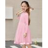 Arshiner Toddler Tutu Dress Little Girls Fall Winter Long Sleeve Holiday Party Tulle Dresses 3-8Y(Light Pink)