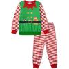 Arshiner Boys Camo Clothes 2 Piece Graphic Printed Sweatshirt and Pants Outfit Fall Winter Clothing Set 5-13 Years(Red & Green)