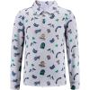 Arshiner Boys Long Sleeve Polo Shirt Performance School Uniform Pique Button Closure Shirt Size 5-12 Years(College Teddy Bear)