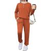 Arshiner Girls Clothes Crew Neck Long Sleeve Tops and Pants Set with Pockets Fall Outfits 5-13 Years(Caramel)