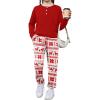 Arshiner Girls Clothes Crew Neck Long Sleeve Tops and Pants Set with Pockets Fall Outfits 5-13 Years(Red Elk)