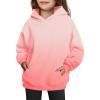 Arshiner Girls Oversized Hoodies Fleece Pullover Sweatshirts Kids Fashion Casual Outfits Fall Winter Clothes(Gradient Pink)