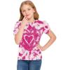 Arshiner Girls T Shirts Twist Short Sleeve Summer Shirts Fashion Crewneck Tops Tee Blouse(Tie Dye Heart)