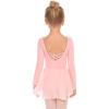 Arshiner Kids Girls Classic Long Sleeve Leotard Dance Ballet Dress(Light Pink)