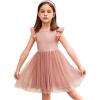 Arshiner Toddler Tutu Dress Little Girls Fluffy Summer Dresses Casual Party Tulle Sundress for Kids 2-6Y(0-pink)