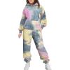 Arshinet Girls 2 Piece Outfits Hoodie Sweatsuit Sets Oversized Sweatshirt and Baggy Fall Fashion Sweatpant with Pockets(Pink&gray)