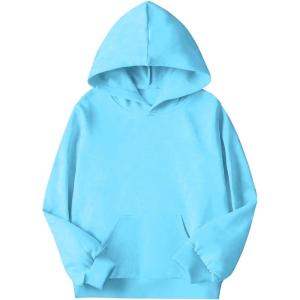 Arshiner Girls Tie Dye Sweatshirts Loose Casual Hoodies Long Sleeve Pullover Hooded Tops With Pockets(Blue)