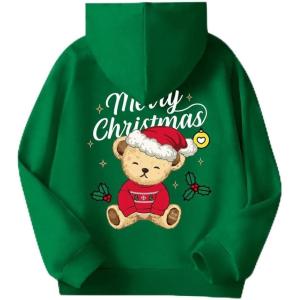 Arshiner Girls Tie Dye Sweatshirts Loose Casual Hoodies Long Sleeve Pullover Hooded Tops With Pockets(Green Teddy)