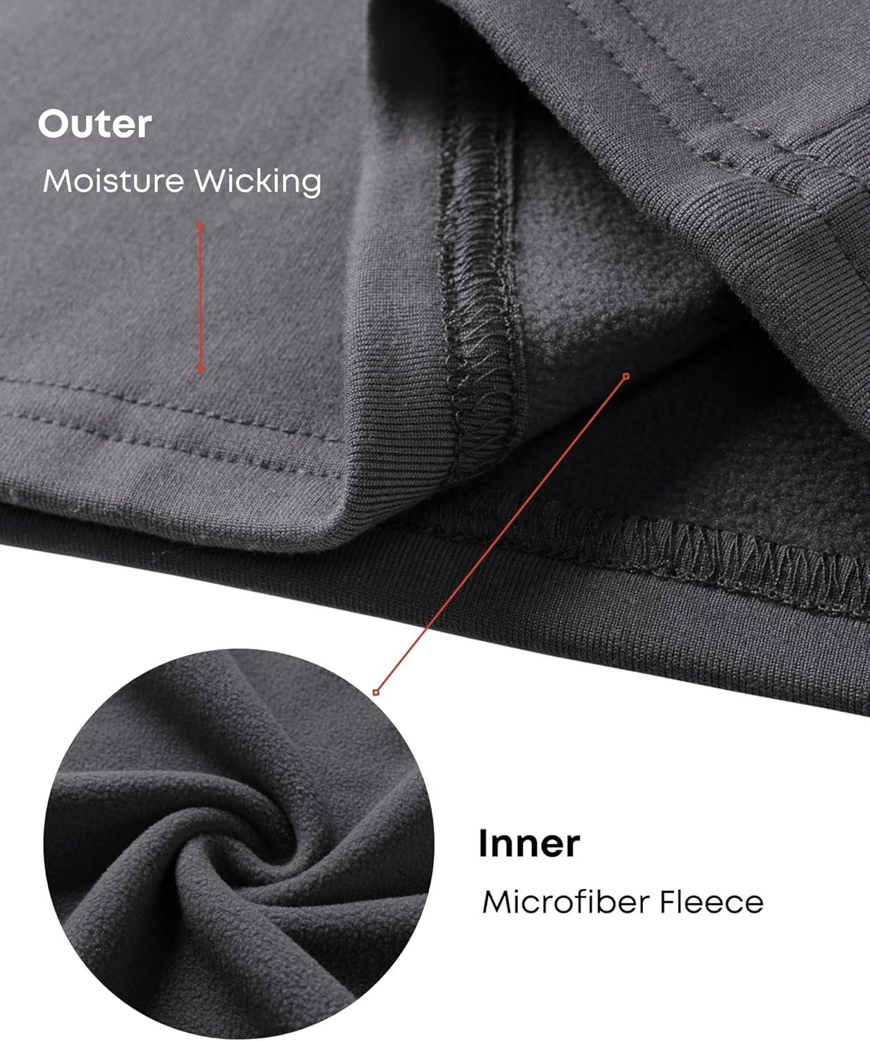 imageArshienr Boys Thermal Underwear Set 2Piece Base Layer Fleece Lined Long Johns Top Bottom Warm Set for Cold WeatherDark Gray