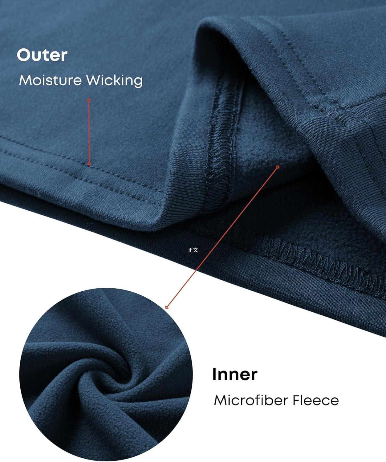 imageArshienr Boys Thermal Underwear Set 2Piece Base Layer Fleece Lined Long Johns Top Bottom Warm Set for Cold WeatherNavy Blue