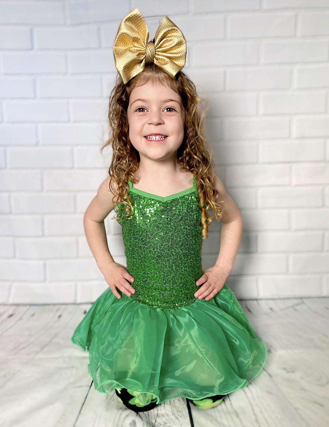 imageArshiner Kid Girls Sparkly Sequin Ballet Leotards with Tutu Skirt Dance Dress Sleeveless Ballerina Outfits