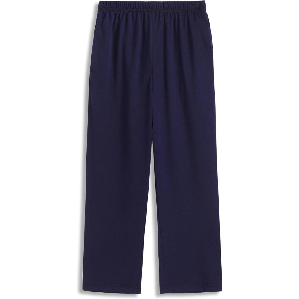 imageArshiner Boys Pajama Pants Long Plaid PJ Bottoms Boys Sleepwear Lounge Pants with Pockets 614 YearsNavy Blue