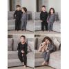 Arshienr Boys Thermal Underwear Set 2-Piece Base Layer Fleece Lined Long Johns Top Bottom Warm Set for Cold Weather(Dark Gray)