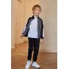 Arshiner Boy’s Active Tracksuits Sets Full Zip Sports Jogging Suits Athletic Running 2 Piece Sweatsuits for 5-13 Years(Blacke Stripe)