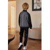 Arshiner Boy’s Active Tracksuits Sets Full Zip Sports Jogging Suits Athletic Running 2 Piece Sweatsuits for 5-13 Years(Blacke Stripe)